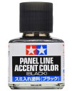 タミヤ アクリル スミ入れ塗料 40ml ブラック 87131-000