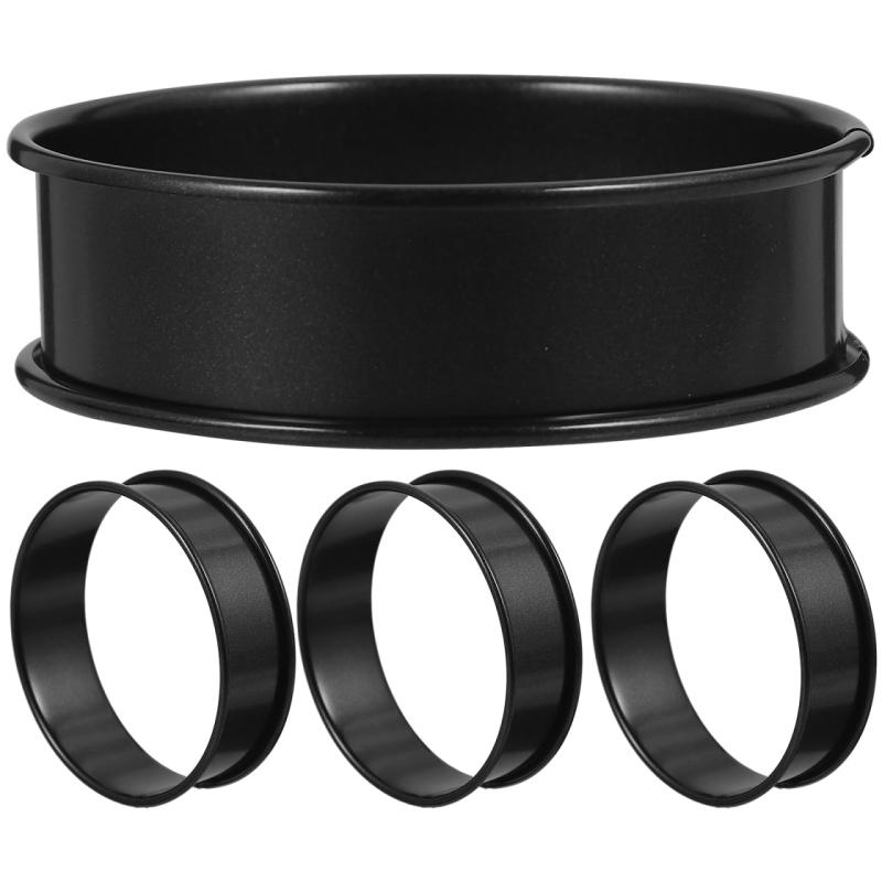 DECHOUS マフィンリング タルトリング マフィン型 ホットケーキ型 内径8cm ステンレス鋼 イングリッシ..