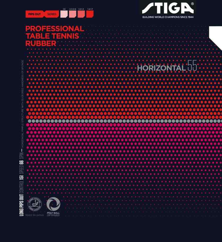 STIGA(スティガ) 卓球 ラバー 粒高ラバー ホリゾンタル 55