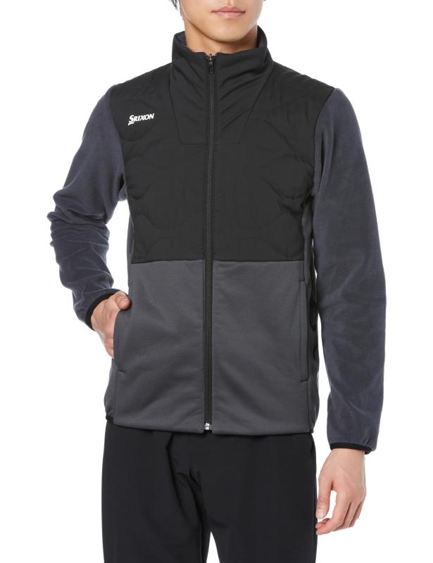 [スリクソン] フルジップジャケット フリース HEAT NAVI 蓄熱保温 MOTION 3D ストレッチ ゴルフ RGMWJK04 メンズ