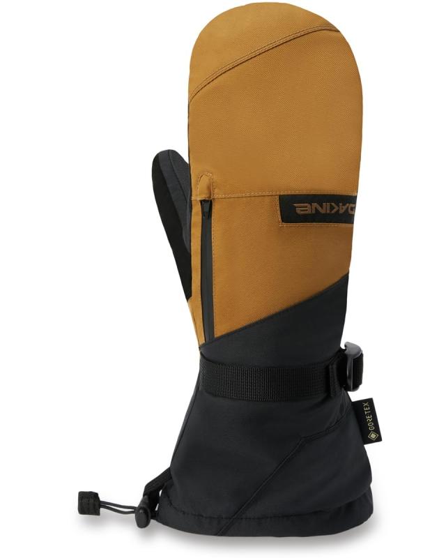 メンズ スノーグローブ LEATHER TITAN GORE-TEX MITT BE237709インサート: GORE-TEX ePE Gore plus warm technology (100% recycled polyamid with PFC-free DWR) 保温素材：ハイロフト（リサイクルポリエステル50％） 手のひら：耐久撥水加工された山羊革（PFCフリーDWR） シェル：リサイクルポリエステル55％、ポリエステルメランジ45％（PFCフリーDWR） 裏地：トリコット生地 カフクロージャー：片手で操作可能なクロージャー 取り外し可能なストームーライナーグローブ ·手の甲に防水ジッパー式スタッシュポケット/ヒートパックポケット ·取り外し可能なリストリーシュ ·親指にはノーズワイパーパネル