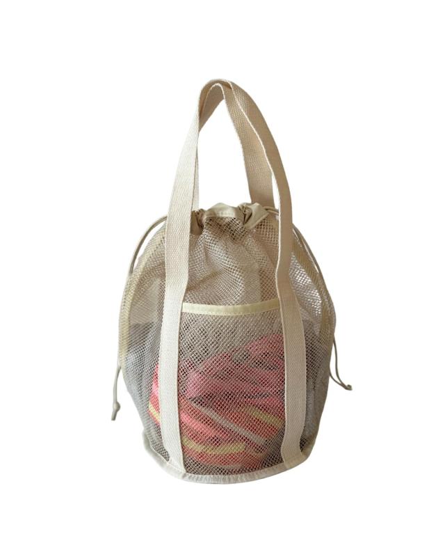 yacanova プールバッグ スイムバッグ ビーチバッグ メッシュ トート 水泳 スイミング 女の子 男の子 シ..