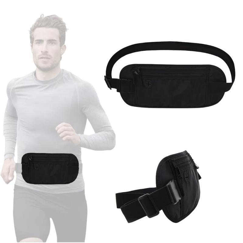 YAARUJEE セキュリティポーチ ウエストポーチ スキミング防止 ポーチ 海外旅行 スリ対策 バッグ 防水 ..