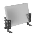 ノートパソコンスタンド 縦置き テーブルサイド収納 クランプ式 ノートPC/タブレット収納 幅調整可能 アルミ合金製 シリコーンゴム傷防止 全機種対応MacBo...