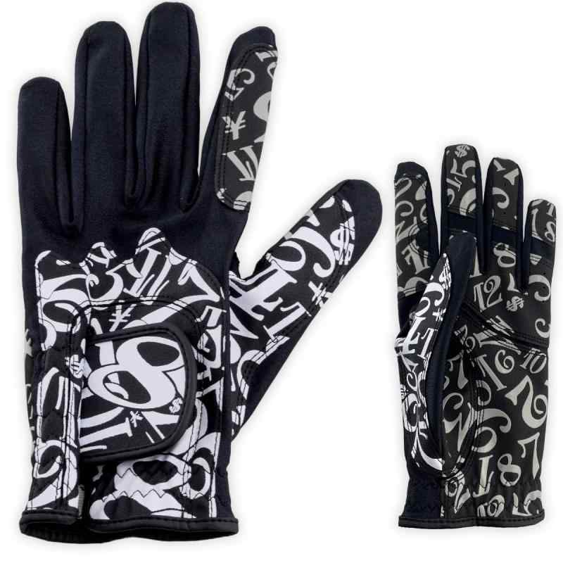 フランク三浦 ゴルフ グローブ 手袋 ホルダー付き 左手用 メンズ レディース