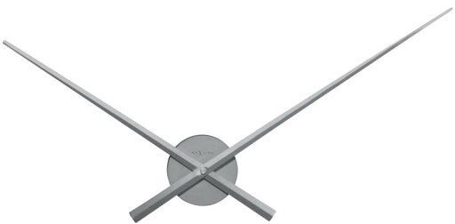 NexTimeビッグウォールクロックハンド、針のみ、アルミ製、シルバー、ø70 cm NexTimeビッグウォールクロックハンド、針のみ、アルミ製、シルバー、ø70 cm