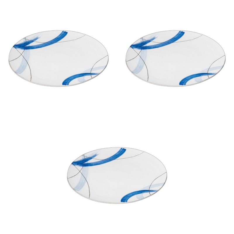 3個セット 銀彩刷毛目28cm丸皿 [ 28×1.6cm ] | 盛皿陶磁器 セトモノホンポ(Setomonohonpo)(3)