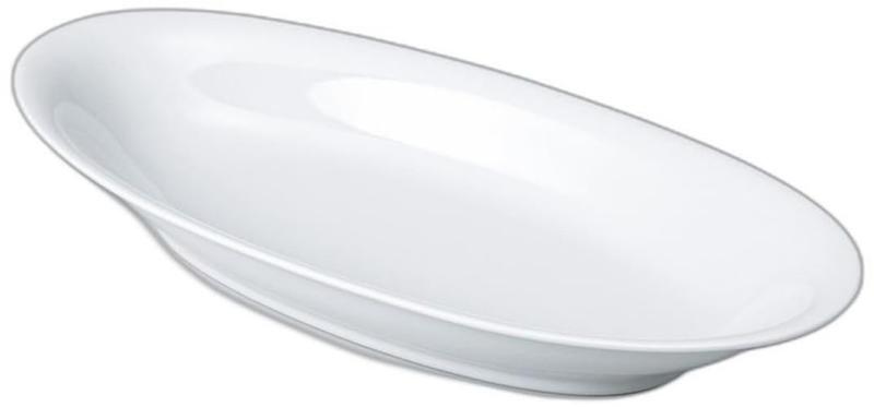 白36cmセロリー [ 35.8 x 16.5 x 5.2cm ] | 洋食器大皿 セトモノホンポ(Setomonohonpo)