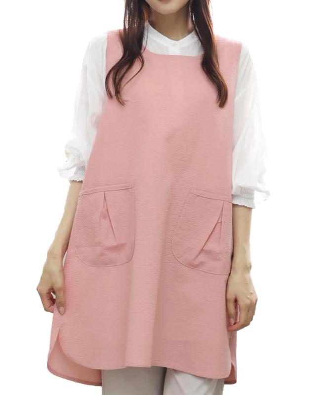 [ON NISHIKI] エプロン レディース おしゃれ 可愛い しじら織 速乾 シワになりにくい ポケット付き 腰..