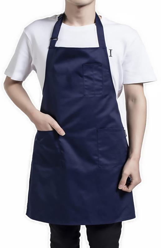 [W00MOON花月] エプロン シンプル すぐ乾く 超軽量 シワになりにくい 汚れにくい(3)