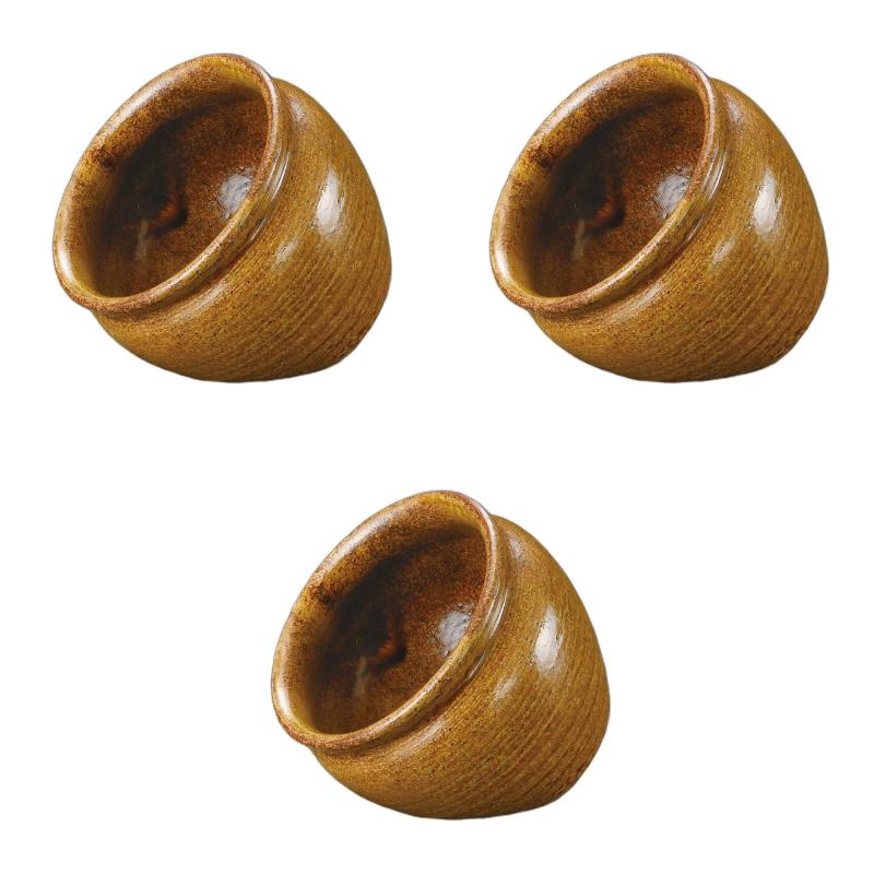 セトモノホンポ(Setomonohonpo) 3個セット 荒土いらぼたこつぼ [ 10×8cm ] | 小鉢陶磁器