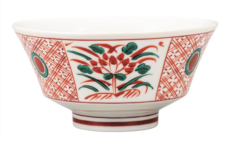 ナカマル『九谷焼』丼・赤絵 K9-514