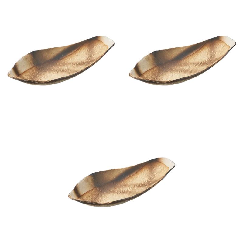 3個セット 黒ダスギ朴葉大鉢 [ 43×17.