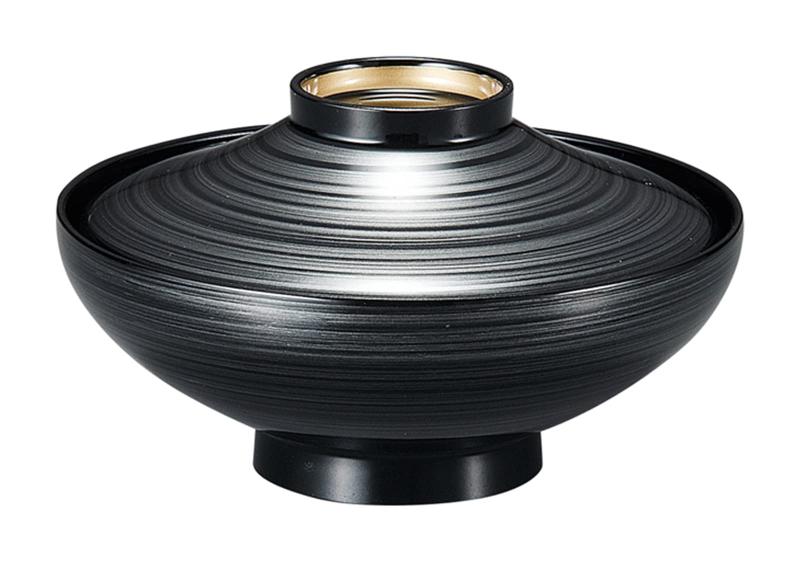 福井クラフト 平富士 煮物椀 銀渦ライン高台内金 37002140