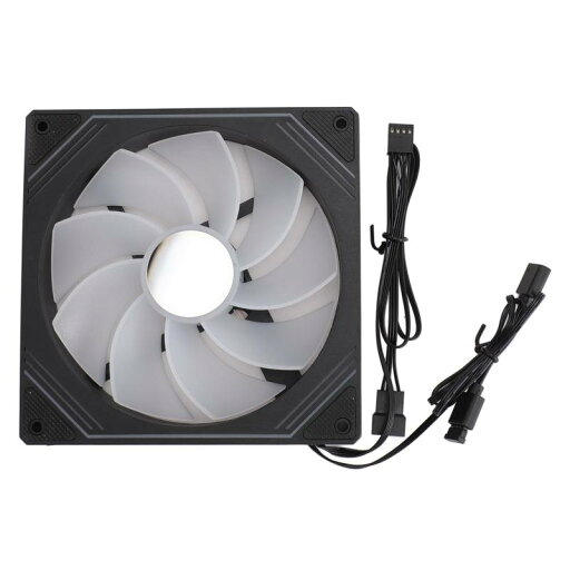 シャーシファン 140mm ARGB ケースクーラーファン、ノイズ低減機能付き同期光静音冷却ファン、CPU クーラーヒートシンク PC ケース用内部ファン シャーシファン 140mm ARGB ケースクーラーファン、ノイズ低減機能付き同期光静音冷却ファン、CPU クーラーヒートシンク PC ケース用内部ファン