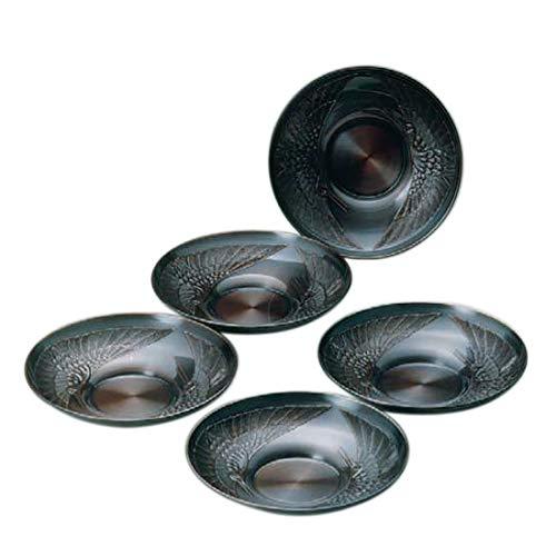 新光金属(Sinkoukinzoku) 茶托 黒銅仕上�