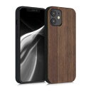 kwmobile スマホケース Apple iPhone 12 / iPhone 12 Pro対応 ケース - 木製 携帯ケース TPUバンパー - ナチュラル...