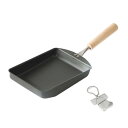 J-kitchens フライパン 匠 玉子焼き ナノエンボス加工 ガス IH対応 日本製 オリジナル Tシャツ型 缶オープナー 付