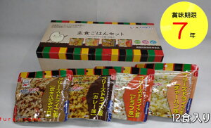 永谷園 主食フリーズドライご飯セット12食入 災害 登山 アウトドア 海外旅行にも！携帯型保存食 非常食 アウトドア 体調不良 夜食 登山 出張 旅行 PTA 育成会 保育園 幼稚園 学校 施設 病院 老健 デイサービス 老人会 コロナ感染 自宅療養 外出自粛