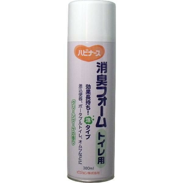 ピジョン ハビナース 1005711/10615 消臭フォームトイレ用 350ml（約50回分） 泡が汚物をおおい、ニオイを遮断。グリーンブーケの香り。天然植物抽出成分配合。環境にやさしい「フロンガス不使用」。 介護 福祉 サービス 高齢 者 デイ サービス シニア