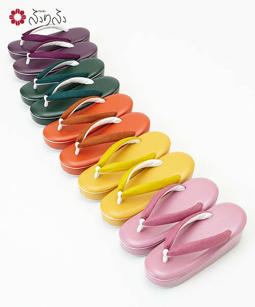 【セール30%オフ】ランデブー草履公式 ふりふ ふりふオリジナル 草履 履物 色無地 和風 和色 無地 カジュアル ペイズリー地模様 色 カラー カラフル パーティー フォーマル furifu 大正ロマン レトロ 着物 ギフト プレゼント 実用的