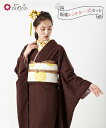 【レンタル】振袖【F2717】華亀甲・ブラウン公式 ふりふ 成人式 振袖 レンタル 往復送料無料 女性 振袖セット 振袖フルセットレンタル 貸衣装 レンタル振袖...