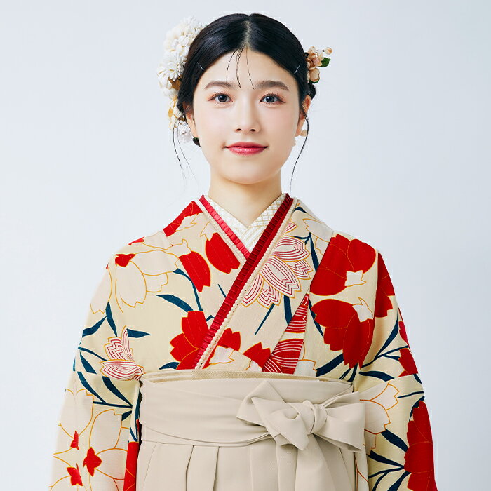 【レンタル】袴【M0005】桜・オフ公式 ふりふ 袴 レンタル 卒業式 大学 選べる ハカマ 二尺袖 往復送料無料 女性 袴セット 袴フルセット セット 着物セット 貸衣装 レンタル袴 卒業袴 大正ロマン 紅一点 レトロモダン 黒 赤 白 ブラック