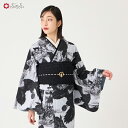 【残りわずか】小紋単品「 クロウ 」公式 ふりふ 撫松庵 仕立て上がり 大正ロマン 和柄 シンプル レトロ 和 モダン 洗える着物 簡単着物 袷 フリーサイズ 小紋 おしゃれ アンティーク カジュアル きもの 和風 猫 袴 和服 ダマスク グレー モノトーン 個性的 ハロウィン