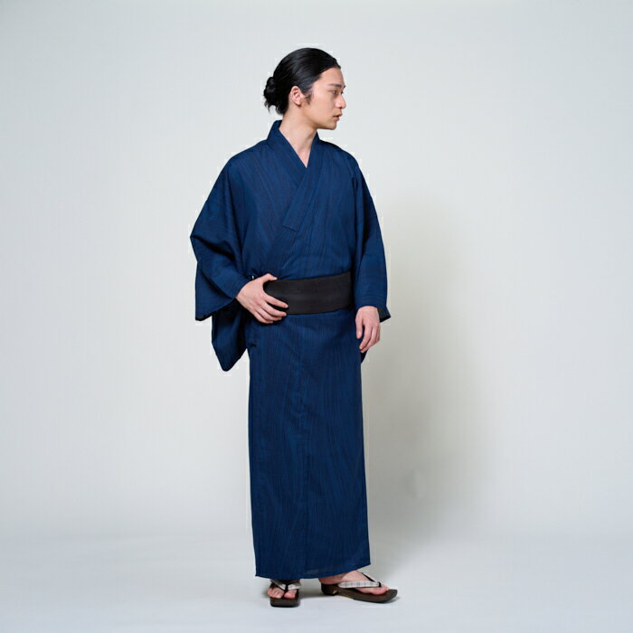 メンズ浴衣単品 「 ハナウタ・流水 」公式 ふりふ 公式 ふりふ セレクト カジュアル 浴衣 ゆかた メンズ 男性 紳士 10代 20代 30代 40代 50代 大人 花火大会 夏祭り 単品 ポリエステル 和風 古典 ベーシック 洗える 洗える浴衣