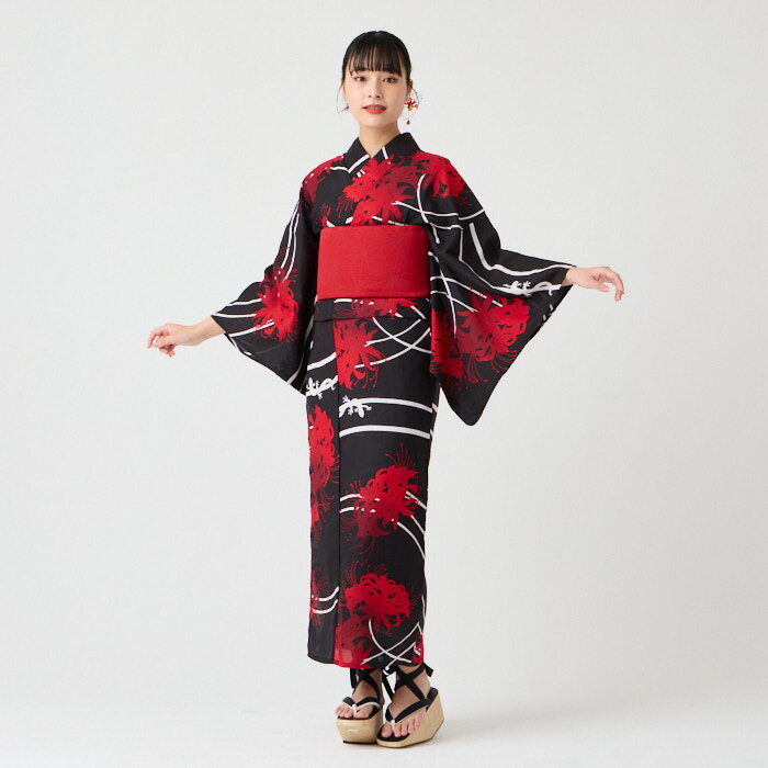 新品 ふりふ★人気柄 浴衣単品 NaturalFurifu 曼珠沙華 撫松庵 楽天市場】曼珠沙華 浴衣の通販