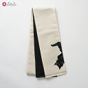 半巾帯「 ごろん猫 」公式 ふりふ 浴衣帯 半幅帯 半巾 日本製 国産 ねこ 猫 ネコ 刺繍 リバーシブル ポップ レトロ モダン かわいい お洒落 華やか 和服 和装 着物にも 和装小物 プレゼント 実用的 kimono yukata 大正ロマン 白 黒 50代 40代 30代 20代