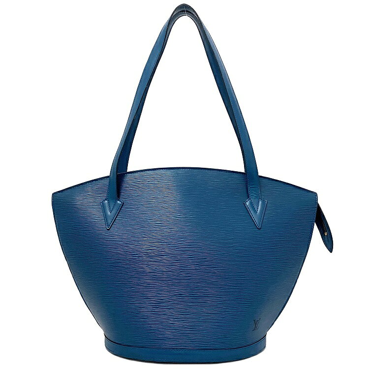 【送料無料】 ルイ ヴィトン ショルダートート サンジャック ショッピング ブルー トレンドブルー エピ M52265 美品 レザー 中古 A20935 LOUIS VUITTON 肩掛け ファスナー バッグ ヴィンテージ 肩掛け ファスナー レディース レザーバッグ 鞄 本革 LV ロゴ 青 本物 鑑定済みのサムネイル