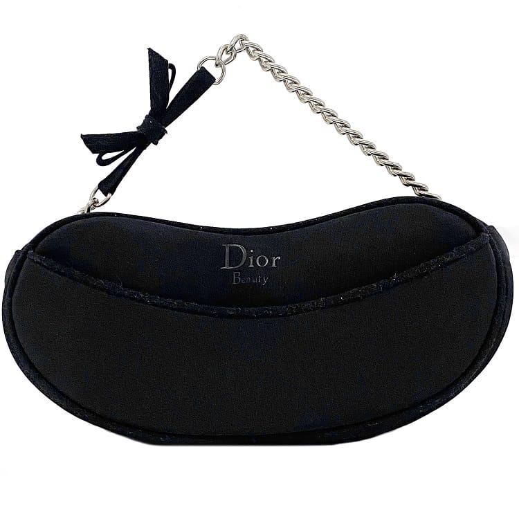 【送料無料】 ディオール ビューティー アクセサリーポーチ ブラック シルバー ポーチ コスメ キャンバス 中古 Dior Beauty 黒 チェーン リボン ノベルティ ラメ 化粧ポーチ 小物入れ 定番 人気 レディース ブランド小物 ロゴ ワンポイント シンプル ブランド 本物 鑑定済みのサムネイル