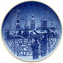 【送料無料】 ロイヤルコペンハーゲン イヤープレート ブルー ホワイト ゴールド 美品 陶器 中古 Royal Copenhagen 1908年 2008年 15cm 皿 お皿 青 白 飾り 丸 冬 ヴィンテージ ブランド食器 食器 クリスマスプレート 人気 記念年 誕生年 生まれ年 ブランド 本物 鑑定済み