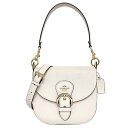 【送料無料】 コーチ 2way バッグ ホワイト ゴールド C5686 美品 レザー 中古 COACH セミショルダー フラップ ベルト ショルダー ハンドバッ...
