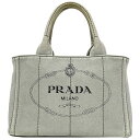 【送料無料】 プラダ トートバッグ カナパトート グレー 1BG439 トート キャンバス 中古 PRADA ハンドバッグ ステッチ 自立 ミニ ロゴ 定番 人気 女性 レディース 通勤 通学 カジュアル シンプル お洒落 灰色 エレガント ワンポイント 高級感 上品 ブランド 本物 鑑定済み