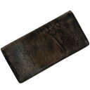 【送料無料】 ベルルッティ 二つ折り 長財布 ダークブラウン カリグラフィ 美品 財布 レザー 中古 Berluti 本革 ロゴ 総柄 縦 茶色 刻印 メンズ ビジネス ヴィンテージ 定番 人気 男性 革 折り財布 ロングウォレット カジュアル お洒落 高級感 上品 ブランド 本物 鑑定済み(4)