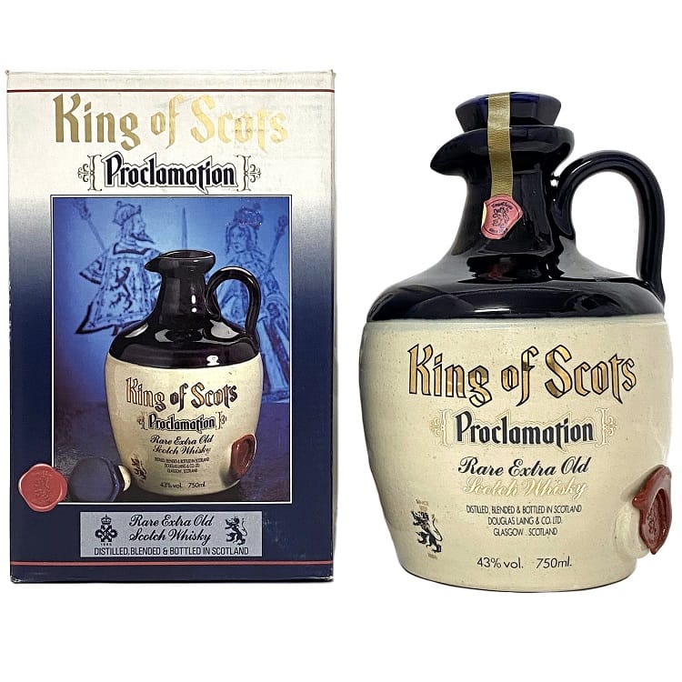 【送料無料】 キングオブスコッツ プロクラメーション King of Scots PROCLAMATION ウイスキー 未開封 未開栓 内容量 750ml アルコール度数 43％ 43度 スコットランド Scotland 酒 洋酒 古酒 コレクション アルコール 記念日 誕生日 贈り物 ギフト 箱有 ご褒美 特別な日