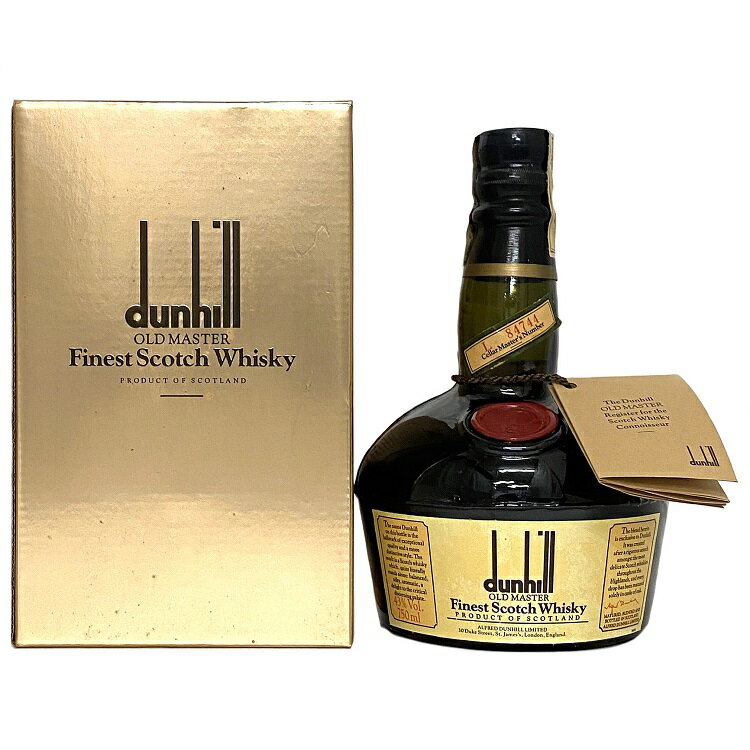 ̵ ҥ ɥޥ dunhill OLD MASTER Finest Scotch Whisky  ̤ ̤  750ml 43%  μ ż 쥯 륳 ơ ֥ ƥꥢ Ȣդ ץ쥼