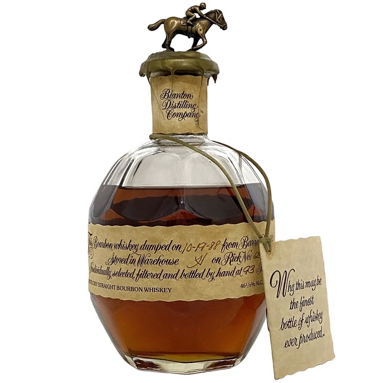 【送料無料】 ブラントン バーボンウイスキー Blanton ウイスキー 未開封 未開栓 内容量 750ml アルコール度数 46.5％ WHISKY 酒 洋酒 古酒 コレクション アルコール お酒 袋有 馬好き お酒好き イベント 記念日 誕生日 贈り物 ギフト プレゼント 人気 ご褒美