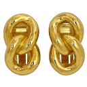 【送料無料】 クリスチャン ディオール イヤリング ゴールド 美品 チェーン GP 中古 Christian Dior クリップ アクセサリー ヴィンテージ チ...