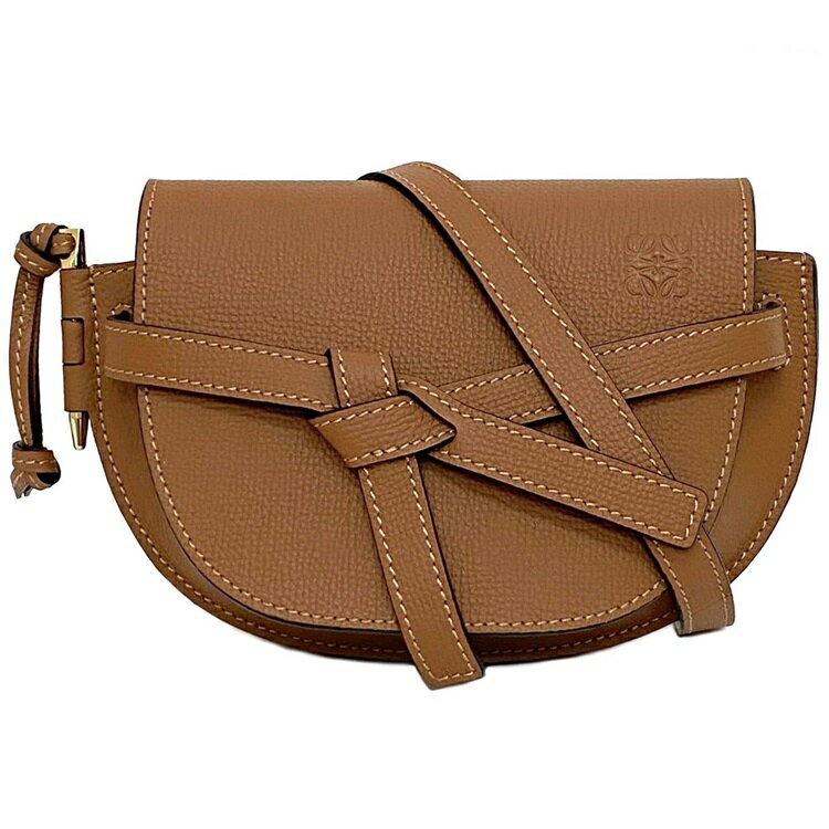 【送料無料】 ロエベ ショルダーバッグ ゲートバッグ ミニ ブラウン ゲート 美品 グレイン レザー 中古 LOEWE フラップ ベルト ミニバッグ アナグラム コンパクト ミニ 人気 お洒落 女性 レディース 高級感 上品 エレガント 茶色 マチ有 鞄 ブランド 本物 鑑定済みのサムネイル