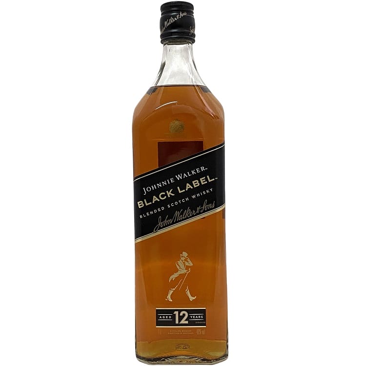 【送料無料】 ジョニー ウォーカー ブラック ラベル 12年 Johnnie Walker Black Label 12年 1リットル 1L ウイスキー 未開封 未開栓 内容量 1000ml アルコール度数 40％ 40度 酒 洋酒 古酒 コレクション アルコール お酒 ギフト 贈り物 イベント 記念日 誕生日 WHISKY SCOTCH