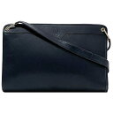 【送料無料】 クリスチャン ディオール セミショルダー バッグ ec-21624 ネイビー 美品 レザー 中古 Christian Dior ヴィンテージ 肩掛け ファスナー CD ロゴ トロッター 定番 人気 レディース 紺色 革 通勤 通学 ビジネス 鞄 シンプル お洒落 上品 ブランド 本物 鑑定済み