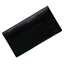 【送料無料】 ダンヒル 二つ折り 長財布 ec-22521 ブラック 財布 札入 レザー 中古 dunhill ワンポイント シンプル ウォレット ロゴ スリム...
