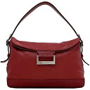 【送料無料】 ロエベ セミショルダー バッグ ec-22985 レッド 美品 レザー ナッパレザー 中古 020306 LOEWE 肩掛け 赤 ワンショルダー ハンドバッグ シンプル ソフトレザー ヴィンテージ ナパレザー ベルト フラップ シルバー金具 レディース ブランド 本物 鑑定済み