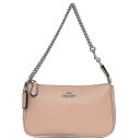【送料無料】 コーチ アクセサリーポーチ f-23090 ピンク 53077 美品 ポーチ レザー 中古 COACH チェーン 小物入れ ミニバッグ ハンドバッグ ファスナー ワンポイント ロゴ 定番 人気 小さい ミニ コンパクト レディース お洒落 シンプル 高級感 上品 ブランド 本物 鑑定済み