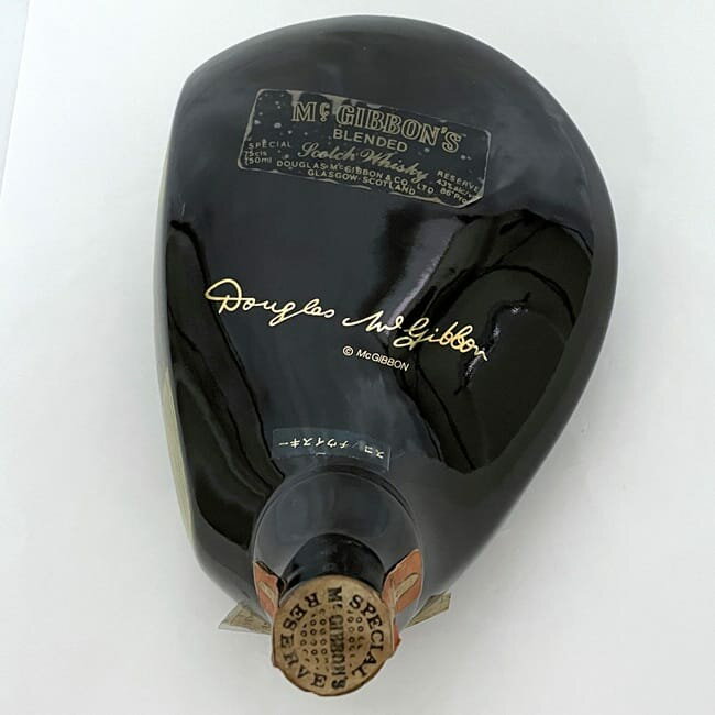 【送料無料】 マックギボンズ ゴルフボトル Mc GIBBON'S スコッチ ウイスキー 未開封 未開栓 内容量 750ml アルコール度数 43度 酒 洋酒 古酒 ec-23561 お酒 43% プレゼント ギフト 贈り物 誕生日 記念日 コレクション スコットランド モルト グレーン BLENDED SCOTLAND