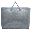 【送料無料】 ミュウミュウ プチプチ トートバッグ ec-23737 グレー 美品 ビニール 中古 miu miu 軽い ワンポイント ロゴ 定番 人気 女性 レディース トート バッグ 鞄 灰色 お洒落 エレガント カジュアル 通勤 通学 学校 ワンポイント 高級感 上品 ブランド 本物 鑑定済み