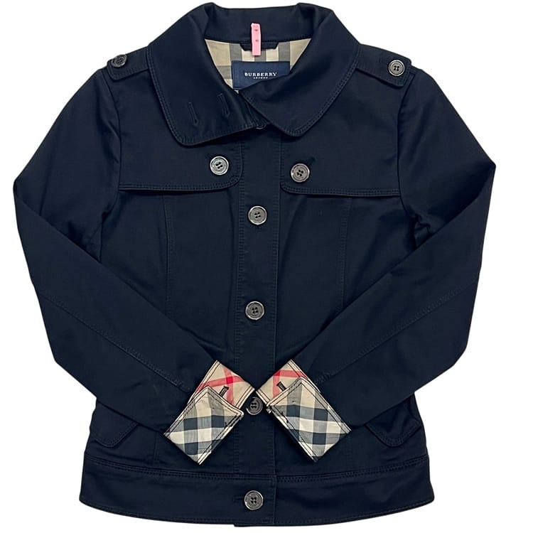 【送料無料】 バーバリー コート ec-24400 ブラック ロンドン FC015-582-09 40 クリーニング済み 美品 綿 ポリウレタン 中古 BURB...